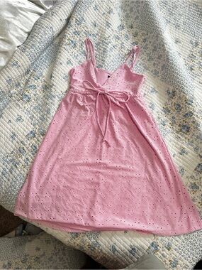 wild fable Pink Eyelet Mini Dress